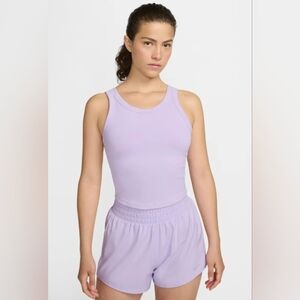Nike One Women's Lavender Cropped Dri Fit Tank Top